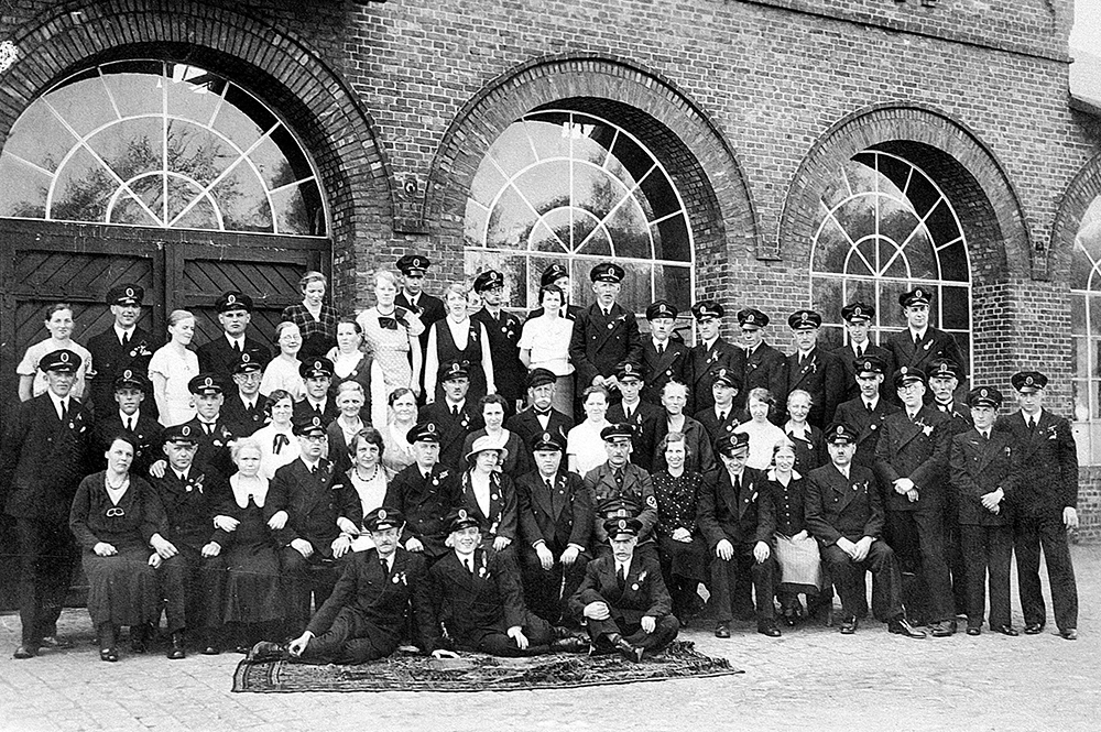 Belegschaft der Wachsfabrik